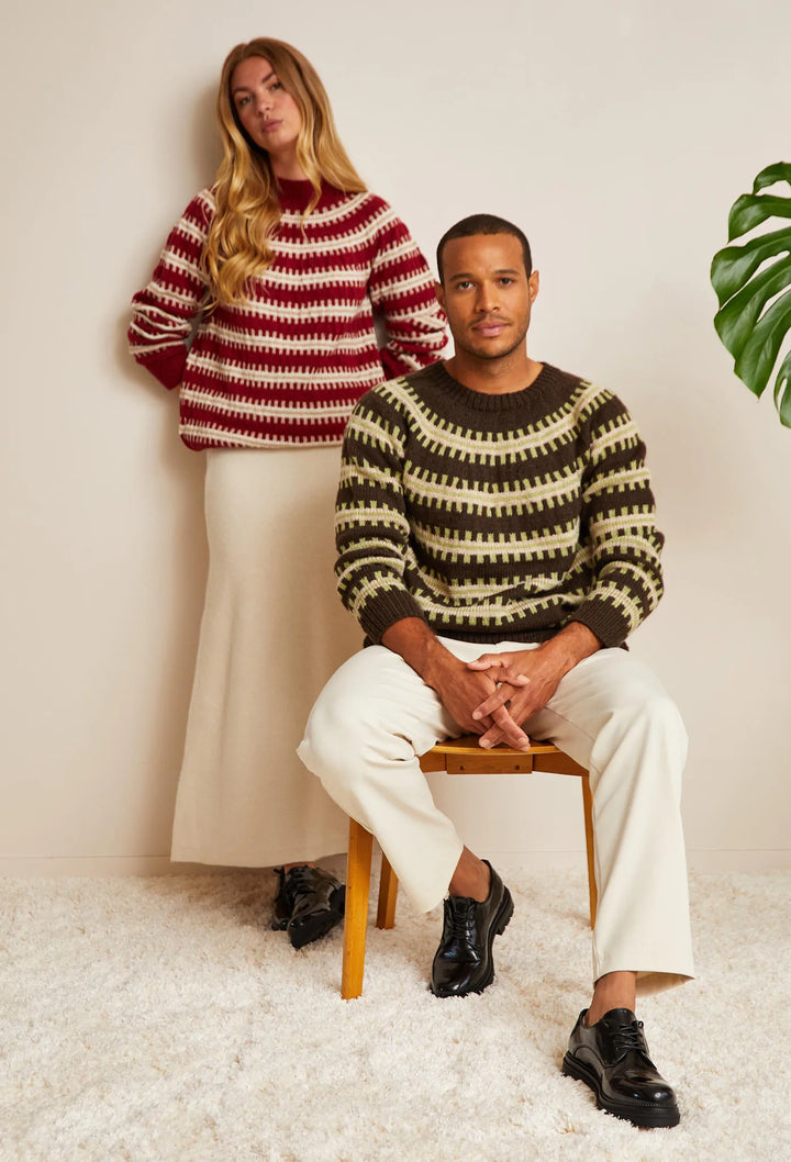 Bergère de France Canada - Benjamin jacquard yoke sweater