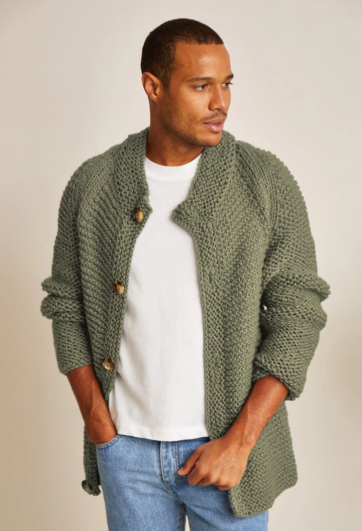 Bergère de France Canada - Antoine raglan cardigan in garter stitch