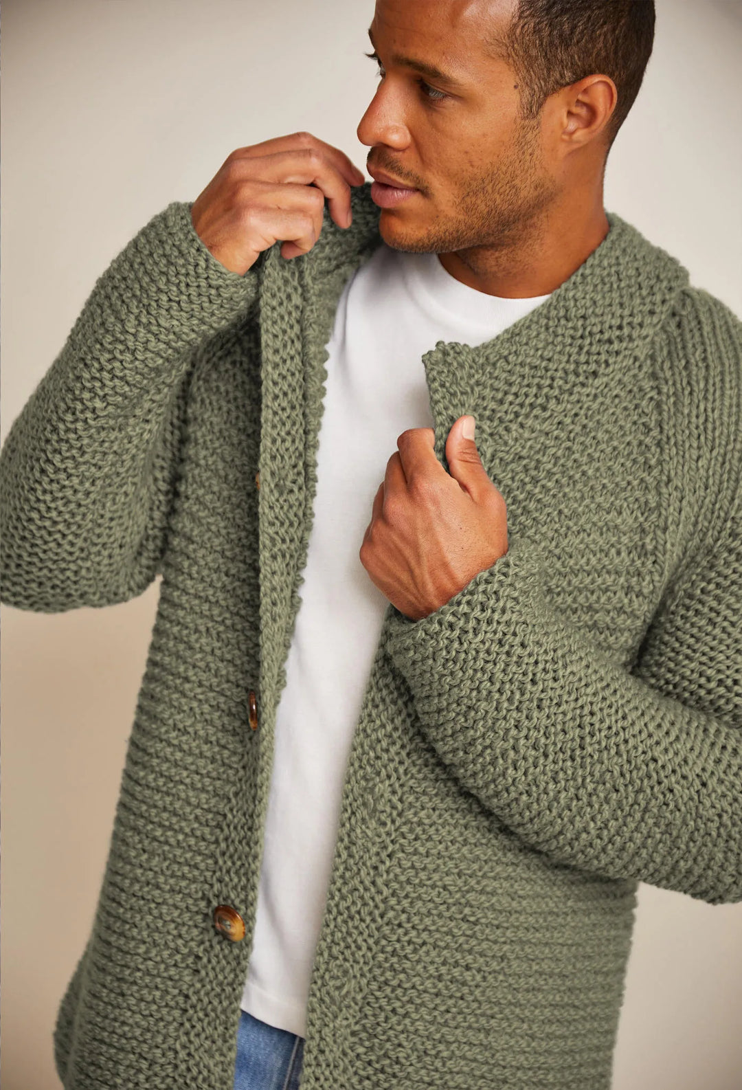 Bergère de France Canada - Antoine raglan cardigan in garter stitch