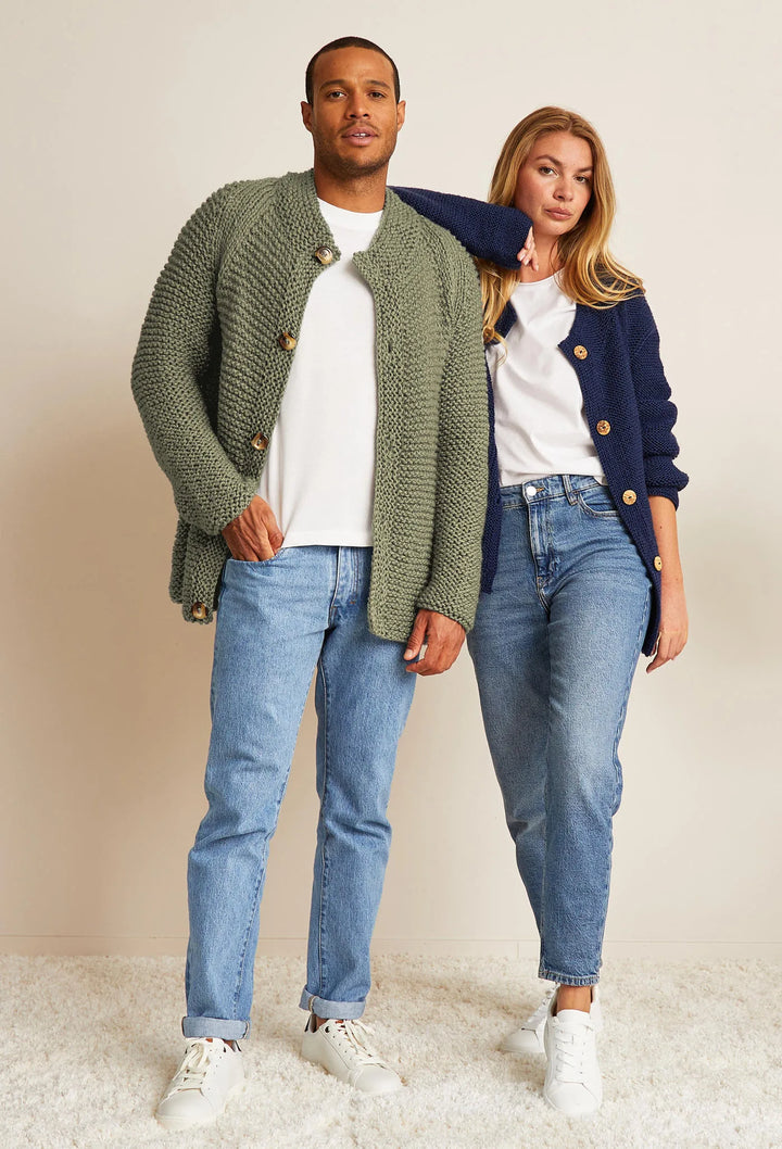 Bergère de France Canada - Antoine raglan cardigan in garter stitch