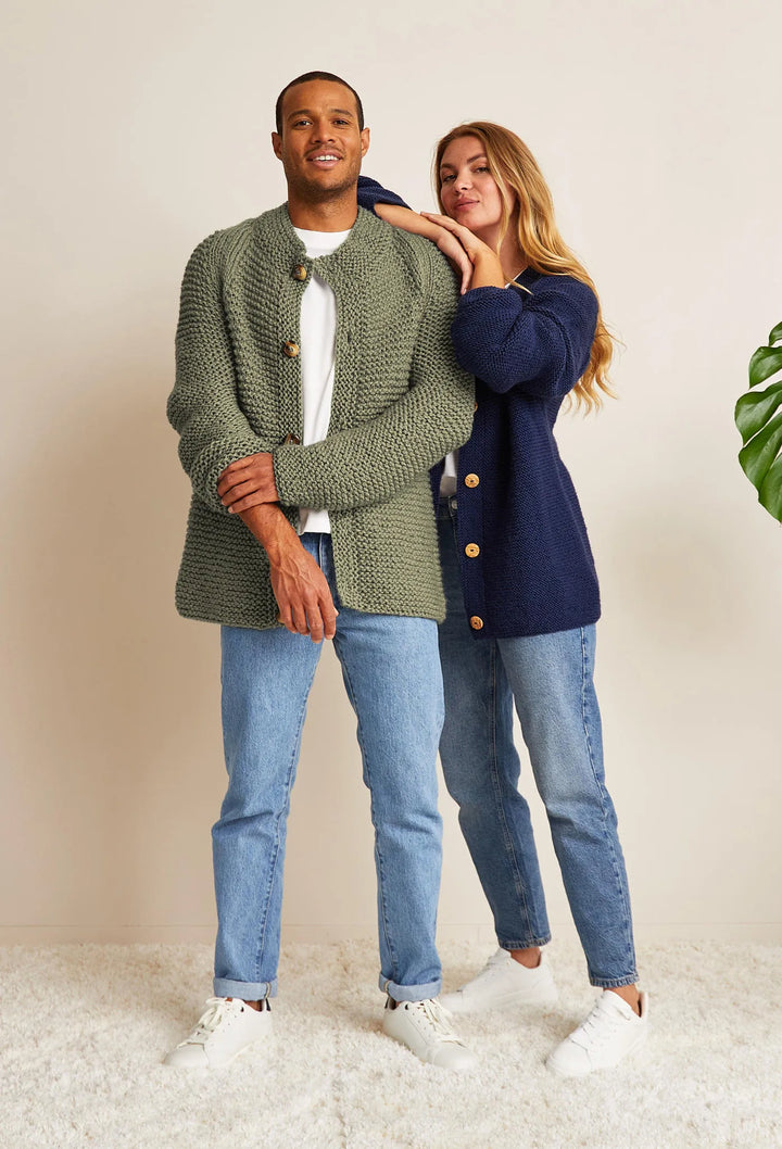 Bergère de France Canada - Antoine raglan cardigan in garter stitch