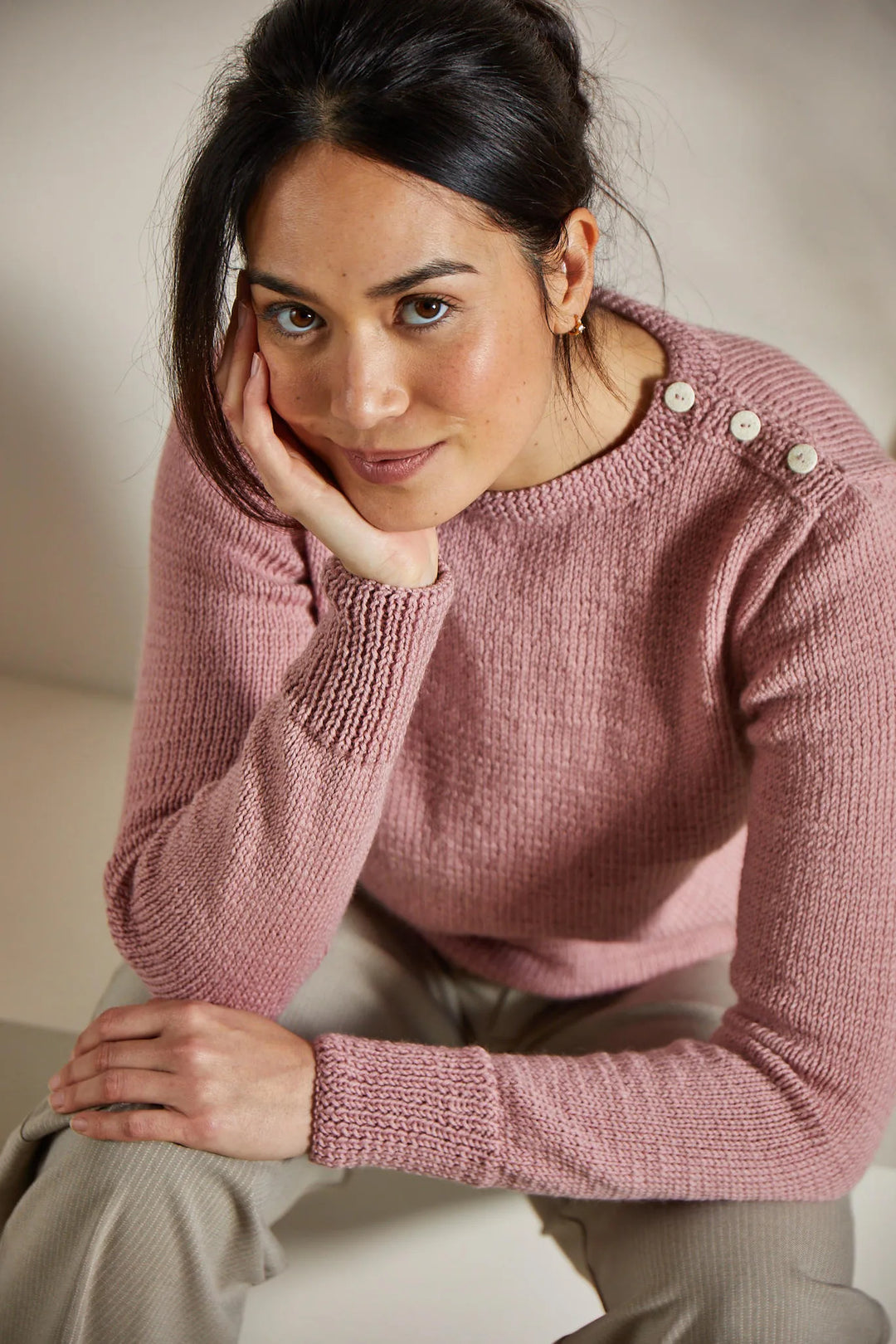 Bergère de France Canada - Marie buttoned shoulder sweater