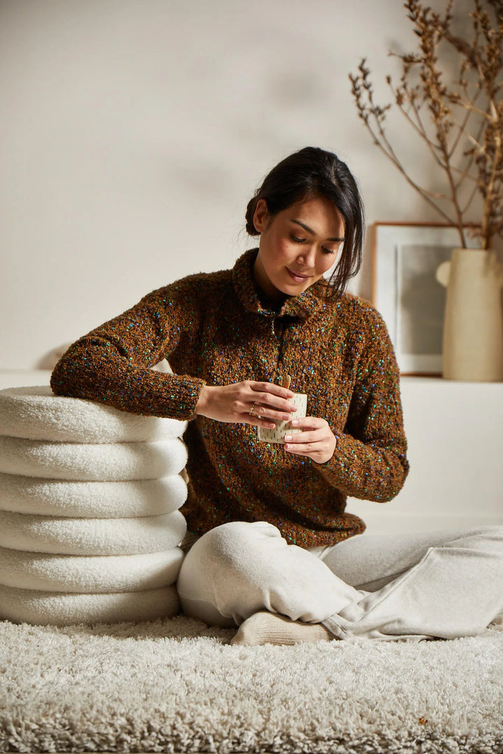 Bergère de France Canada - Maud zip - up polo neck sweater