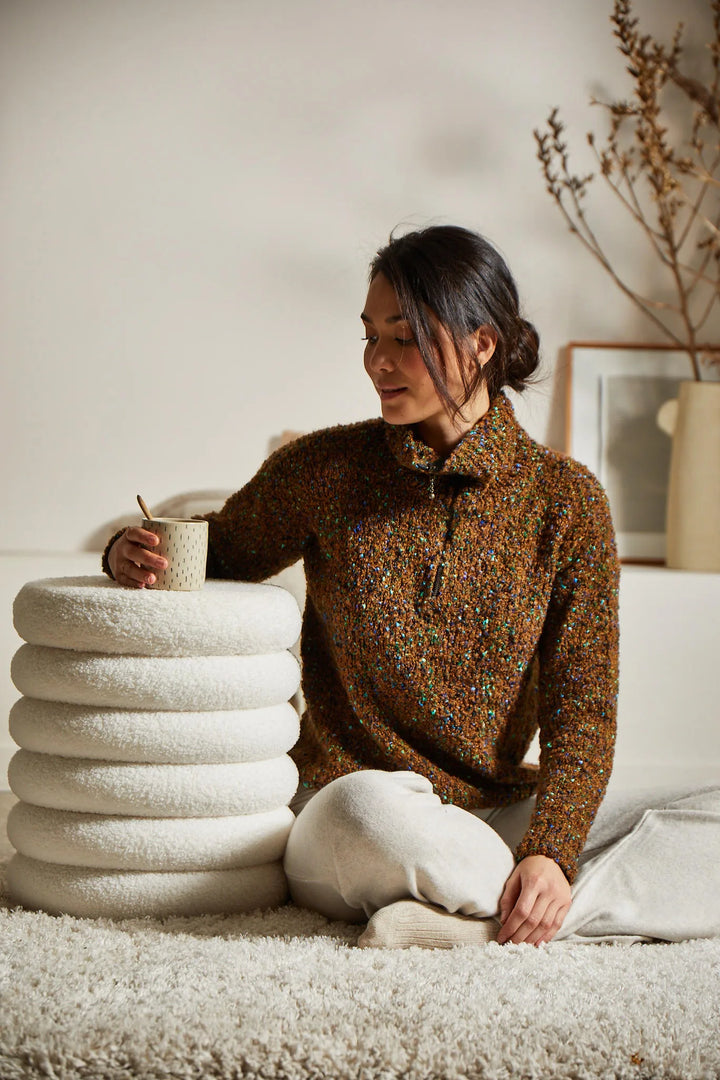 Bergère de France Canada - Maud zip - up polo neck sweater