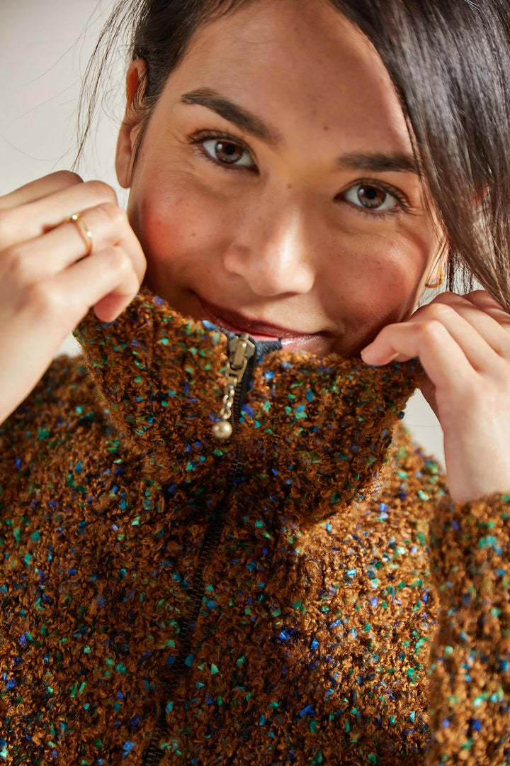 Bergère de France Canada - Maud zip - up polo neck sweater