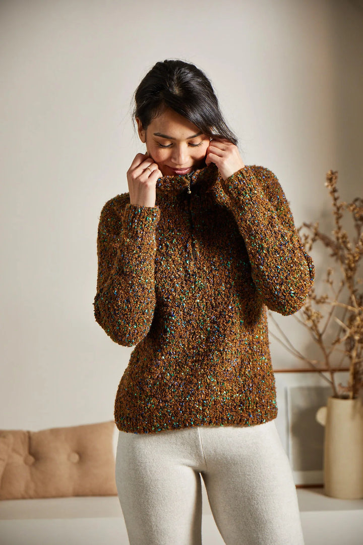 Bergère de France Canada - Maud zip - up polo neck sweater