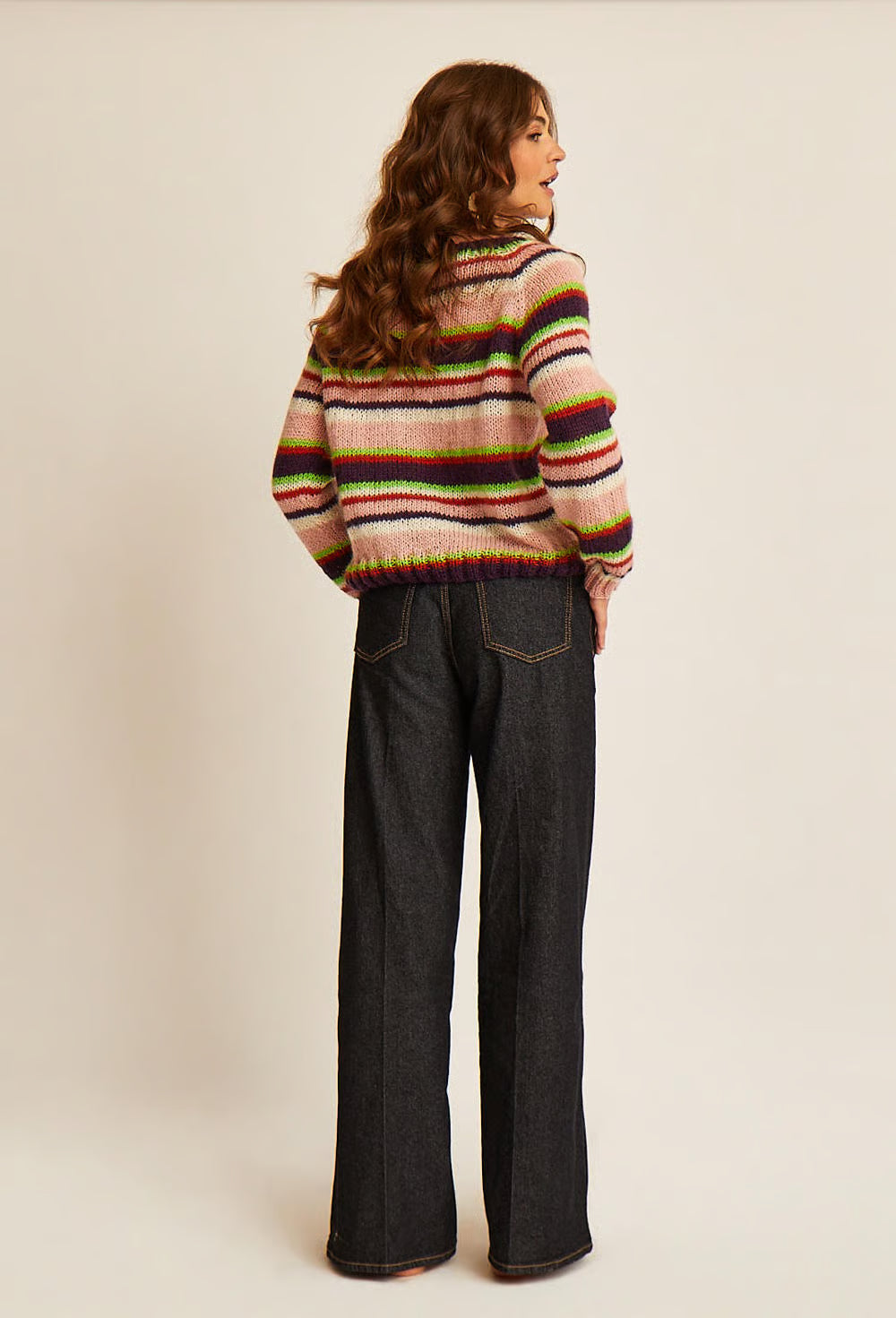 Pull top down rayé Elsa
