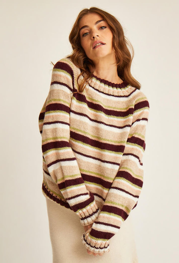 Pull top down rayé Beth