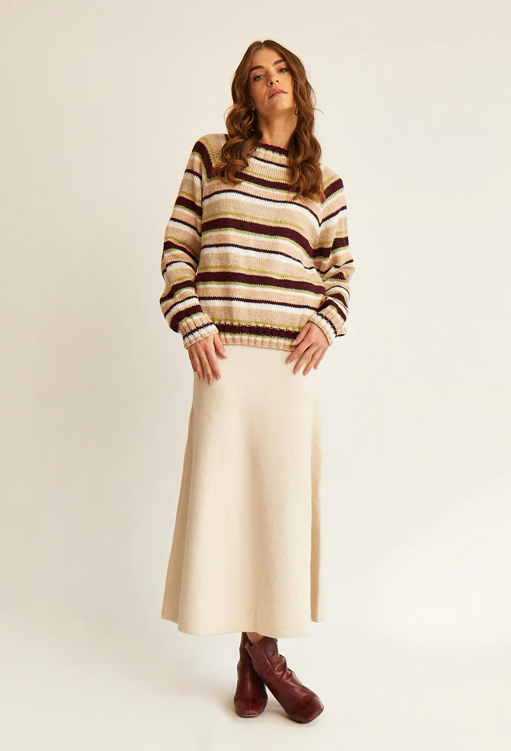 Pull top down rayé Beth