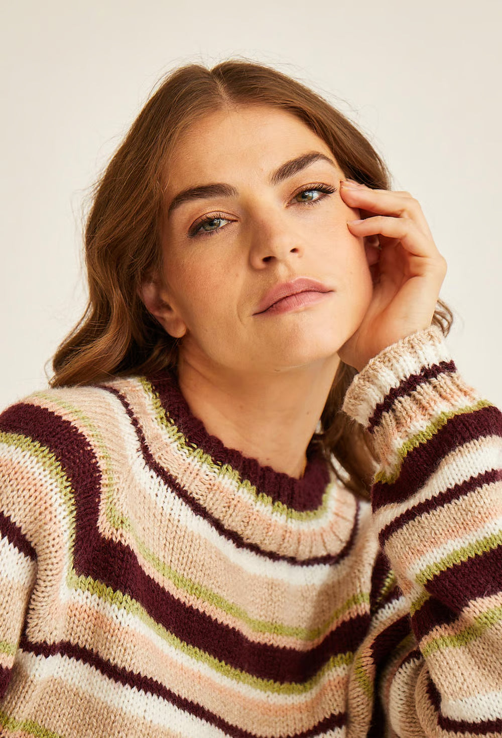 Pull top down rayé Beth