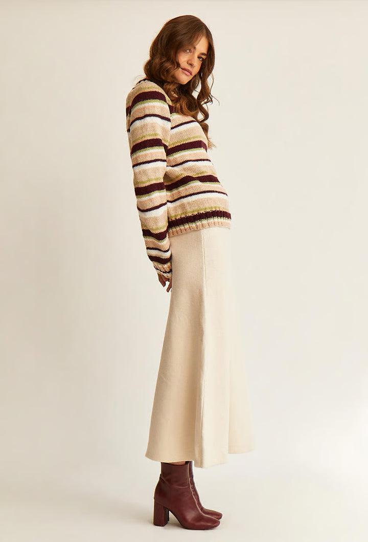 Pull top down rayé Beth