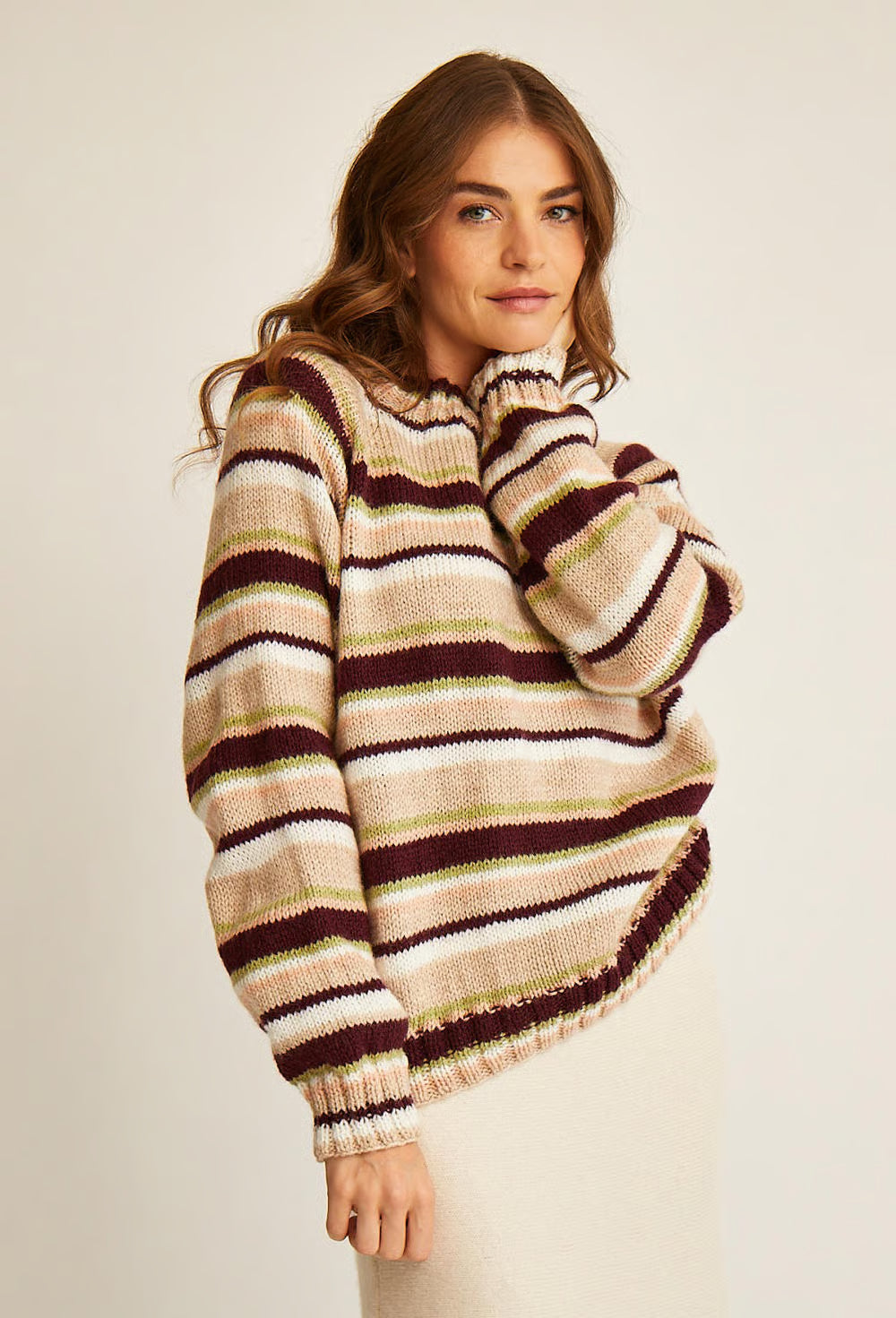 Pull top down rayé Beth