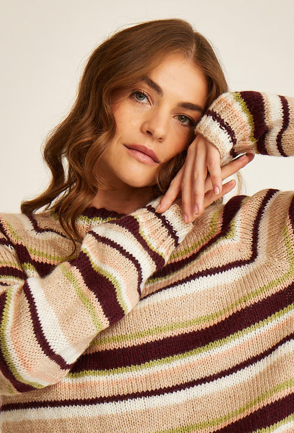Pull top down rayé Beth