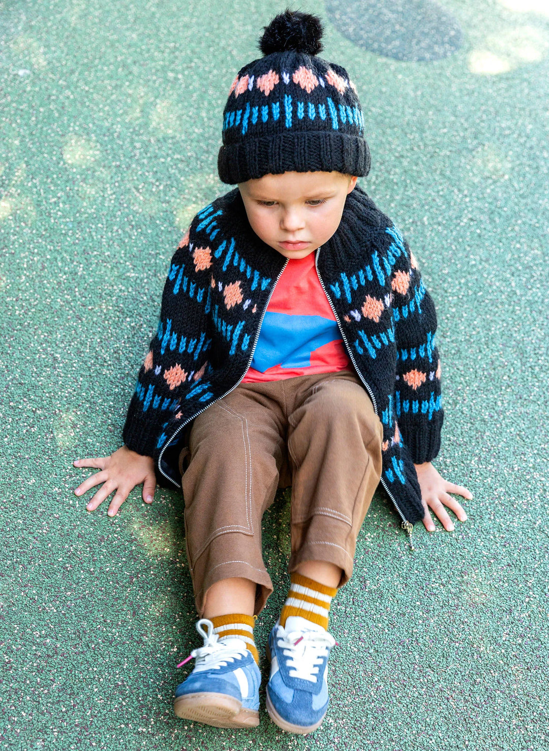 Bergère de France Canada - Scott jacquard fur pompom hat