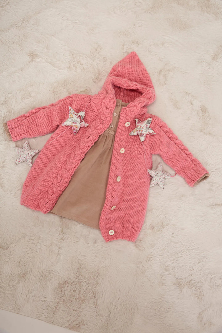 Bergère de France Canada - Stella cable knit coat with hood