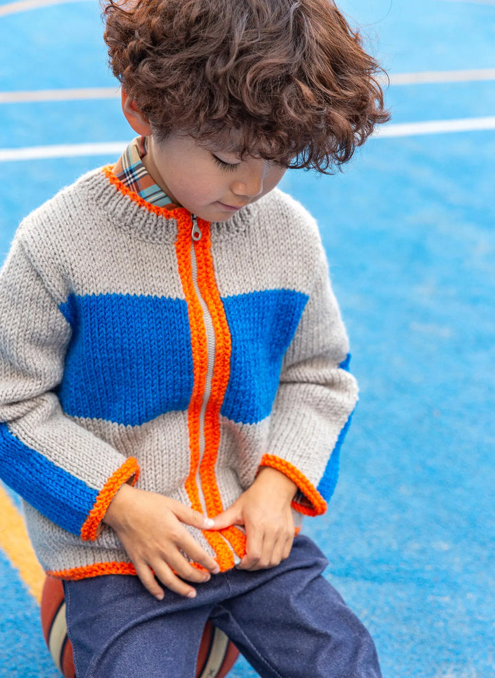 Bergère de France Canada - Sully tricolor zip - up vest