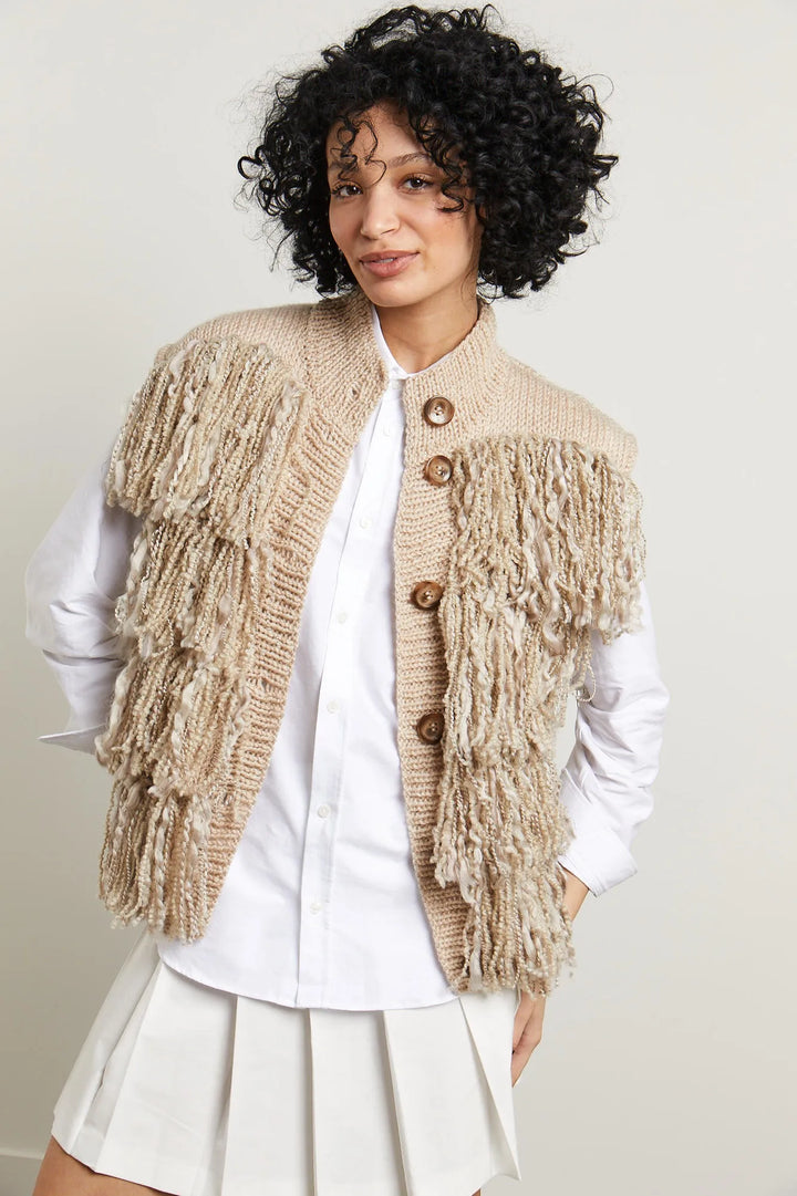 Bergère de France Canada - Tania sleeveless fringed vest