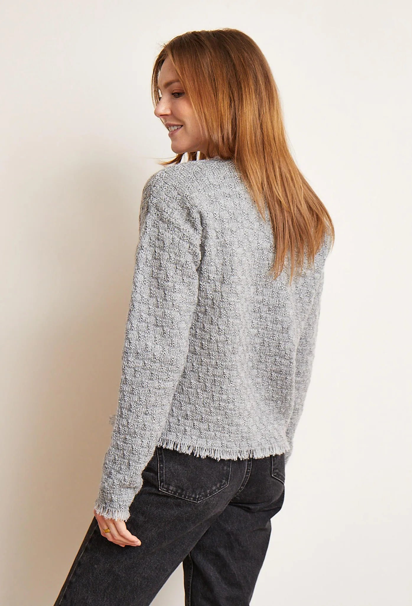 Bergère de France Canada - Baya fringed fancy stitch cardigan