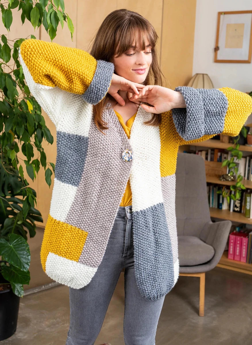 Bergère de France Canada - Oversized patchwork jacket