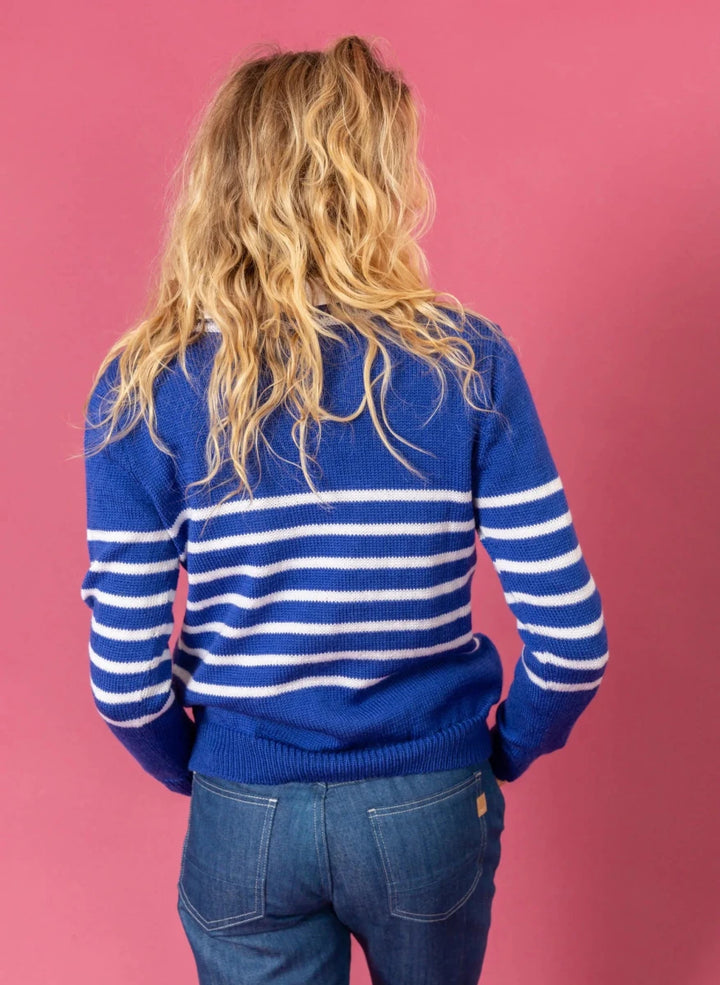 Bergère de France Canada - Irène V - neck mariniere jumper