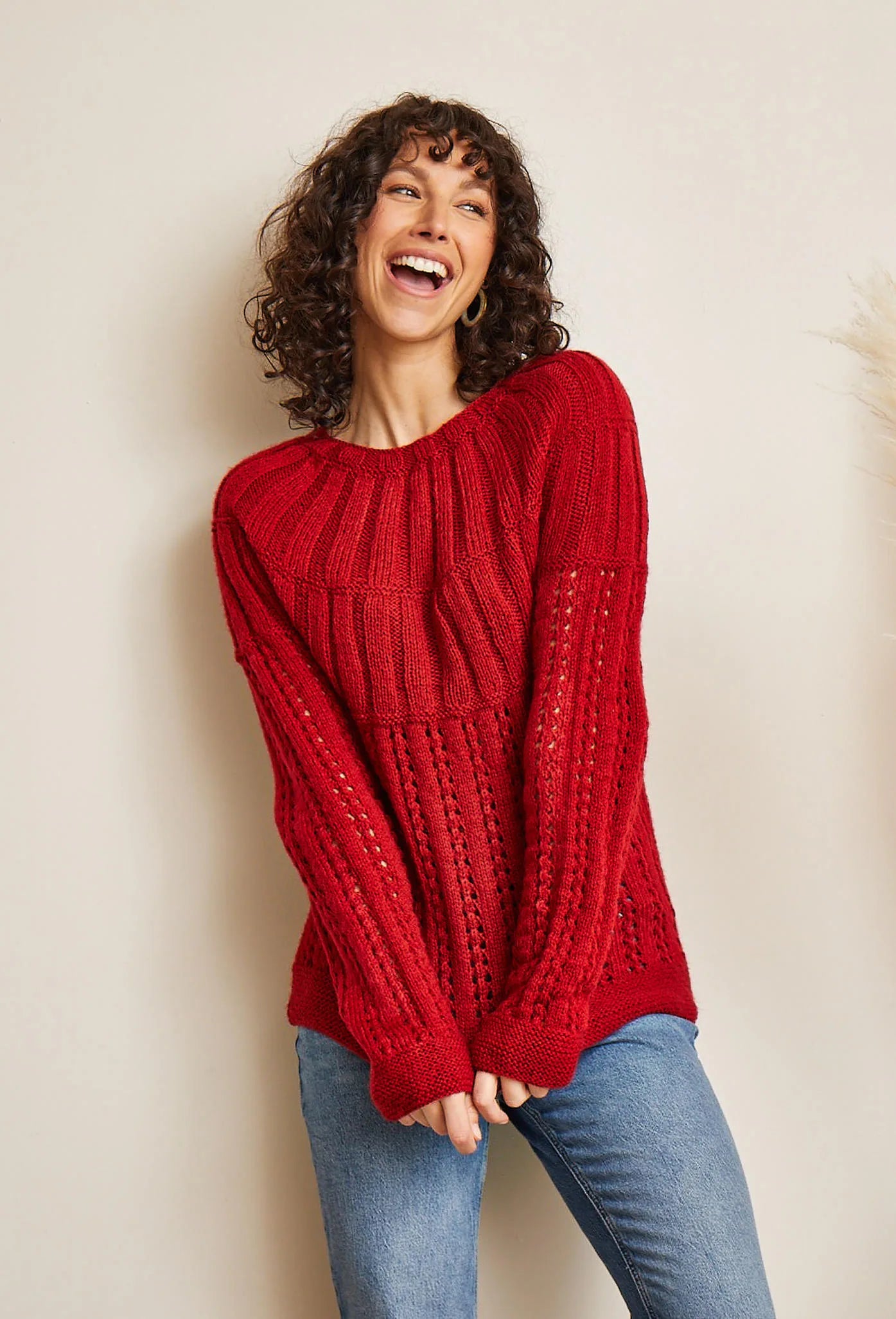 Bergère de France Canada - Blue yoke sweater