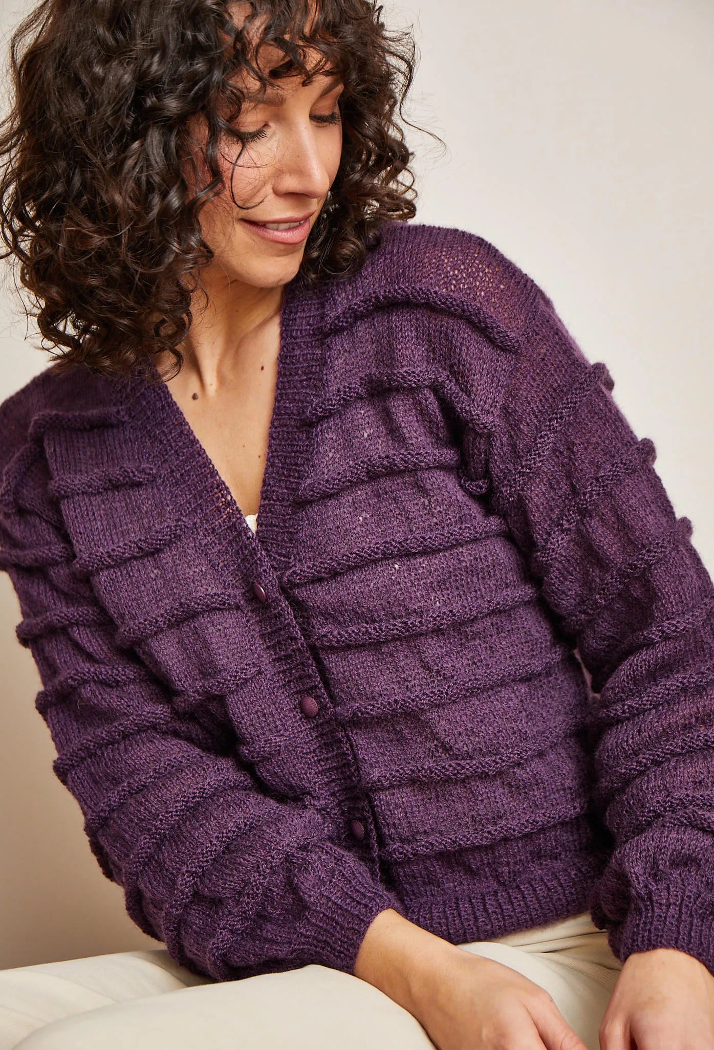 Bergère de France Canada - Enola ruffled cardigan