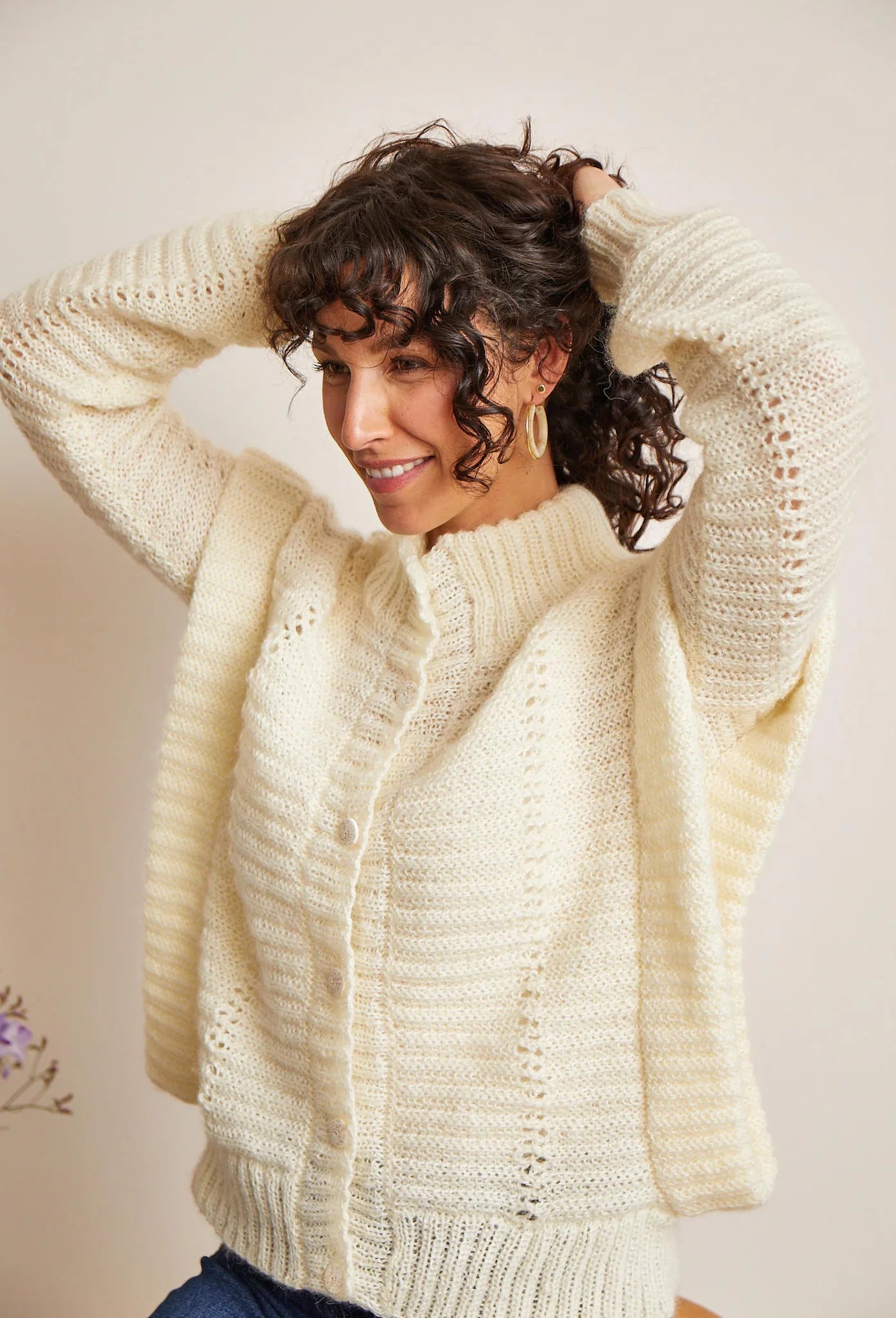 Bergère de France Canada - Florine openwork cardigan