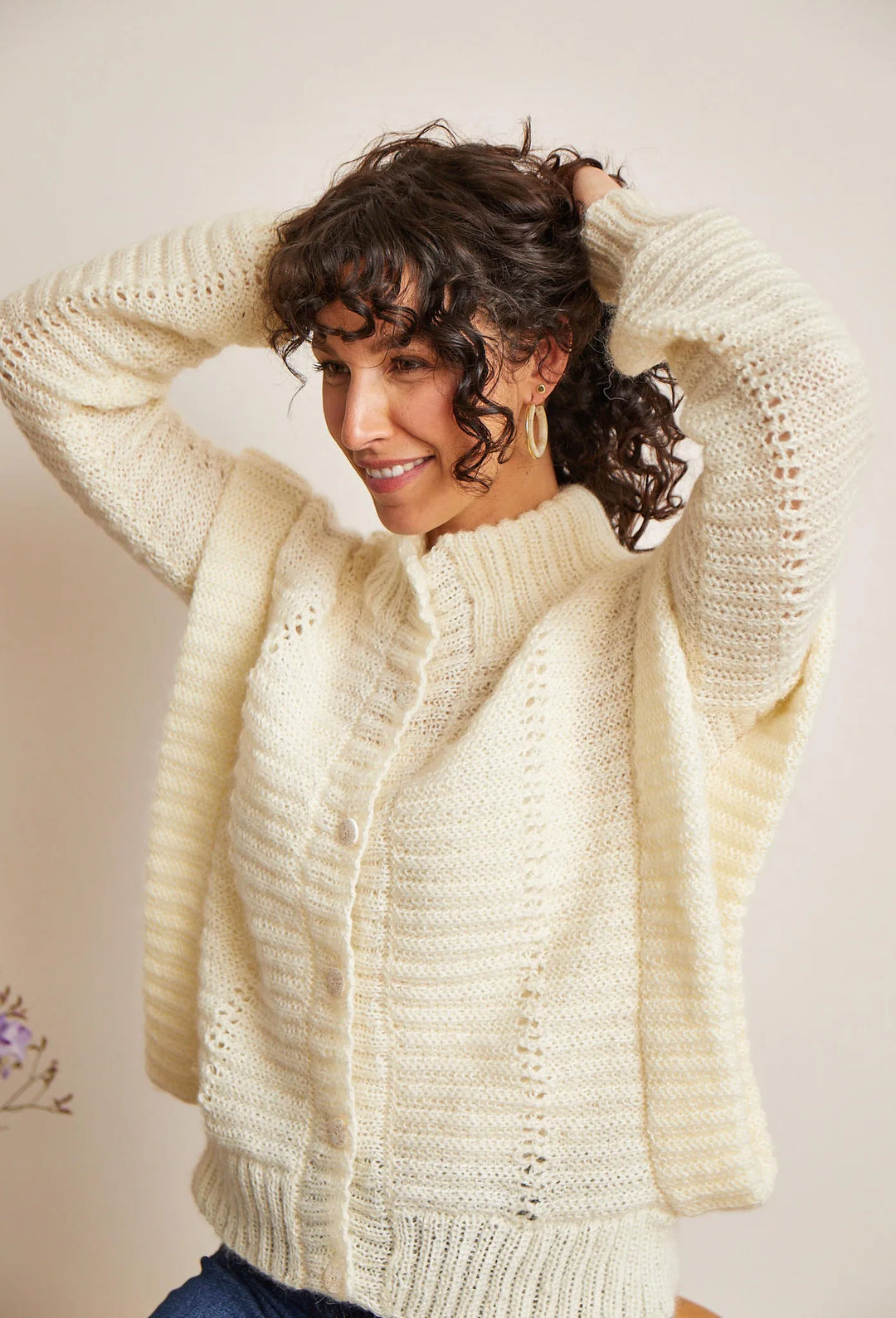 Bergère de France Canada - Florine openwork cardigan